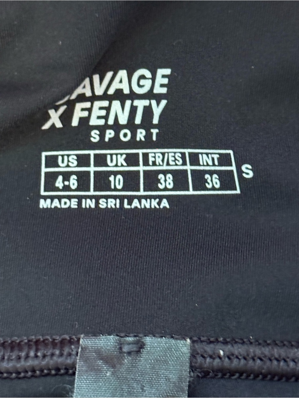 Savage X Fenty Retro Runna High-Waisted Bike Shorts Black Small 4–6 - Picture 5 of 6
